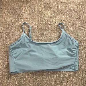 blue bikini top